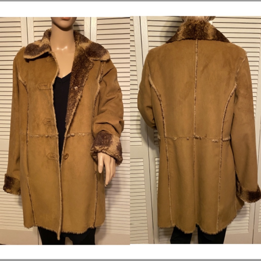 Beautiful Faux Shearling Coat Small DENNIS BASSO